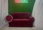 Solid Honey Comb Sofa Cove