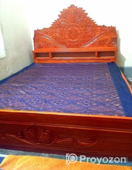 মেহগনি কাঠের ফুল বক্স খাট