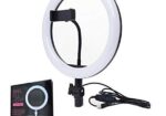 6 Fit Tripod Stand +10″ Ring Light + K8 Microphone