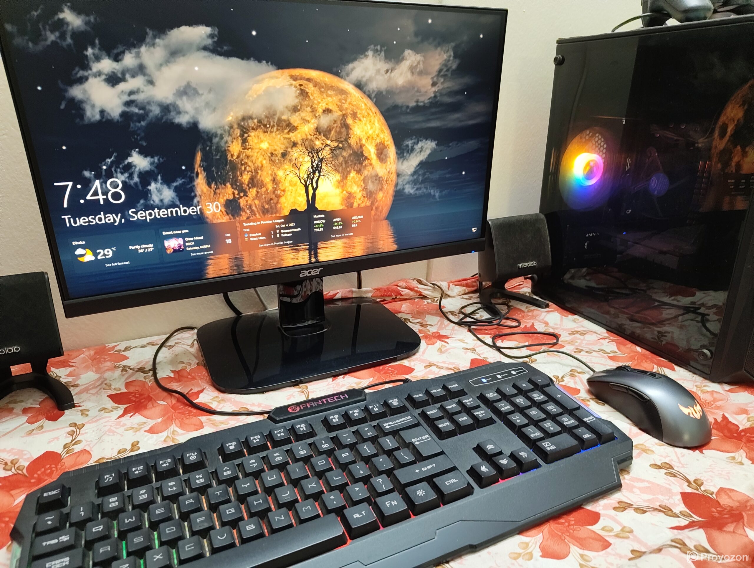GTX 1650 DDR6 Grafix card Full Gaming set up PC 16 GB Ram