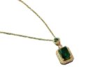 Green& red Pendant Necklace Combo Set Available