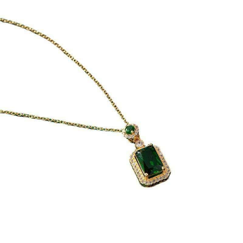 Green& red Pendant Necklace Combo Set Available