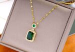 Green& red Pendant Necklace Combo Set Available