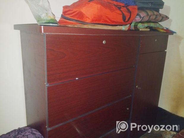 আলমারি+খাট+ওয়ারড্রব+ড্রেসিং টেবিল