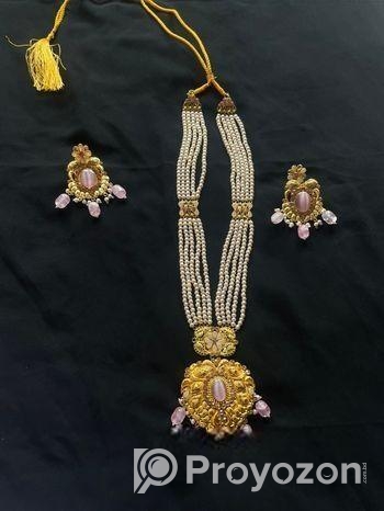 Pearl Gold Plated Party Necklace