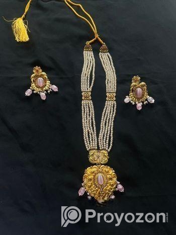 Pearl Gold Plated Party Necklace