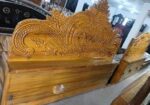 আকাশি কাটের ফুল বক্স খাট