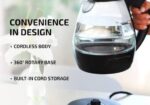 JAIPAN ELECTRIC KETTLE (ARE-015) GLASS & STAINLESS STILL CORDLESS