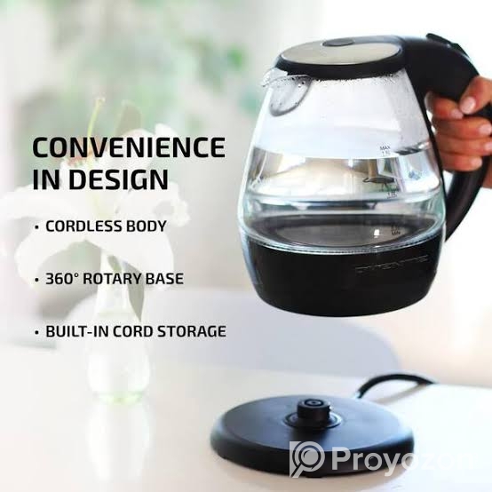 JAIPAN ELECTRIC KETTLE (ARE-015) GLASS & STAINLESS STILL CORDLESS