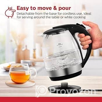 JAIPAN ELECTRIC KETTLE (ARE-015) GLASS & STAINLESS STILL CORDLESS