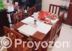 দেশি সাড়ি নিম কাঠের ডাইনিং সেট