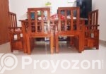 দেশি সাড়ি নিম কাঠের ডাইনিং সেট