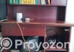 Wooden Study Table with Bookshelf & Storage