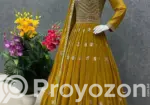 Readymade Georgette Embroidered Party Dress