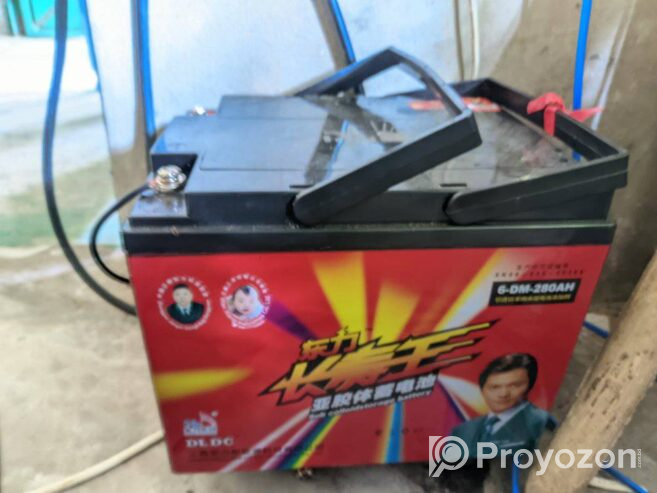 280w battery 150 w sollar penal full setup (Used)