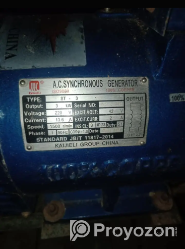 A.C SYNCHRONOUS GENETOR, 3 KW