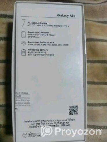 SamsungA52 8/128Gb (Used)