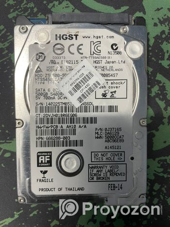 Hardisk from laptop 500 gb