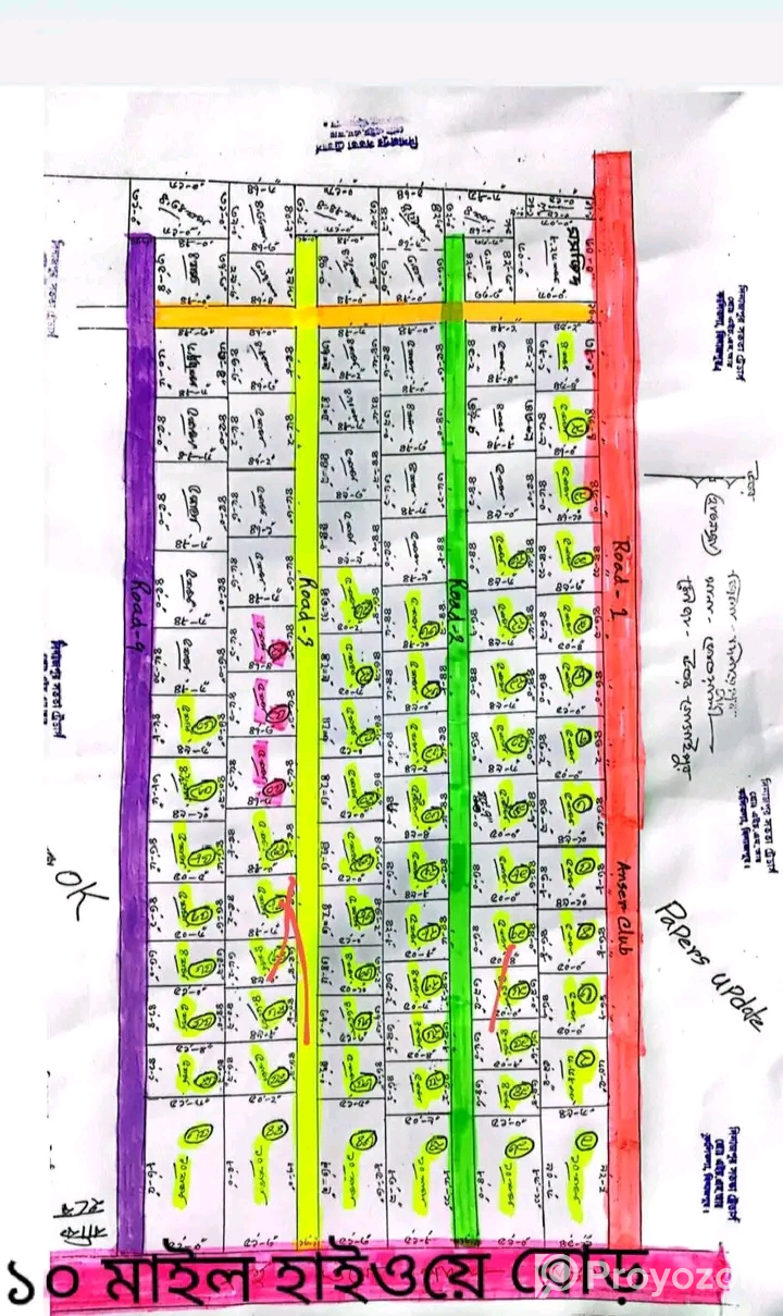 বটতলী মেইন রাস্তা সংলগ্ন প্লট বিক্রয় চলছে।