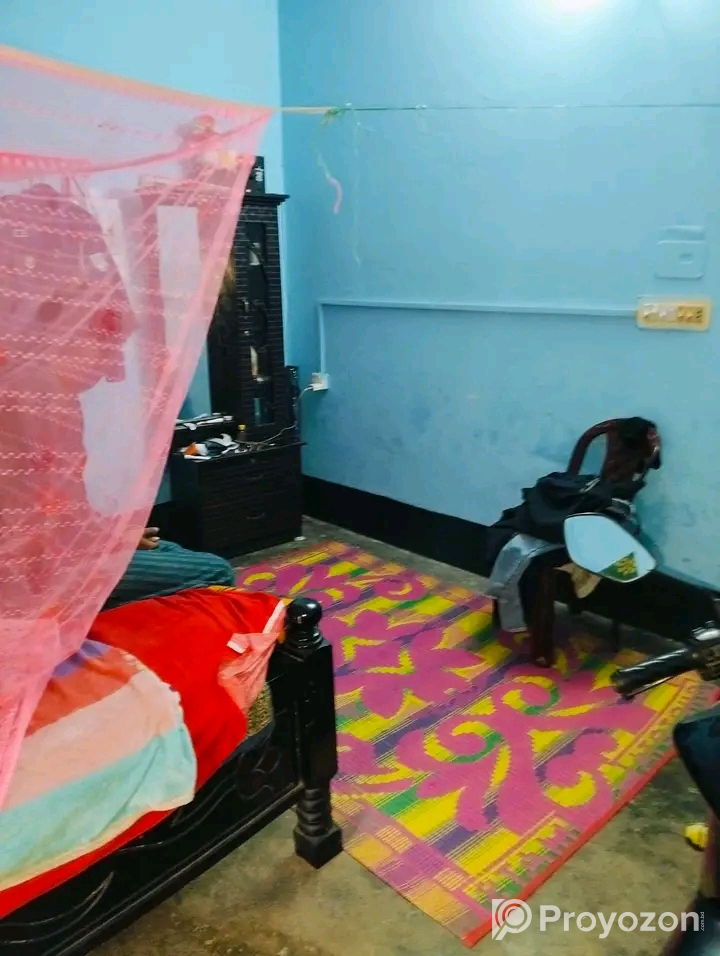 নিচতলায় দুই রুমের ফ্লাট বাড়ি ভাড়া দেওয়া হবে।