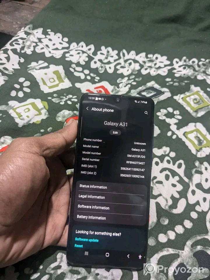 Samsung A31 For sell full fresh