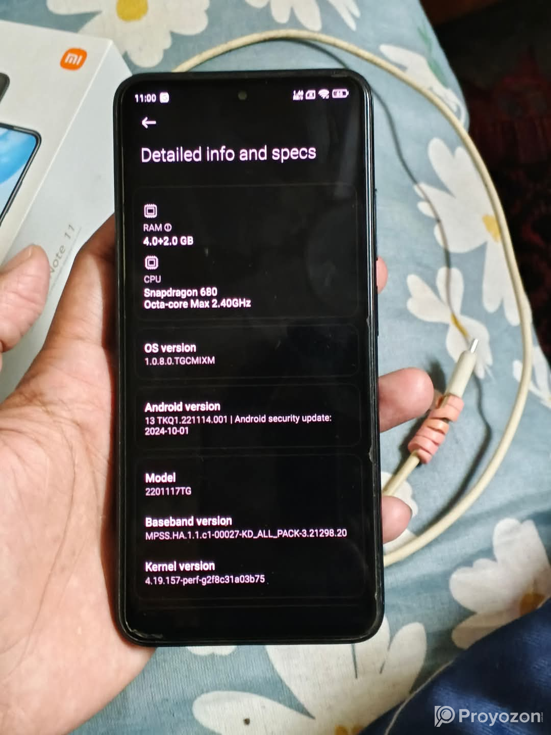 Redmi note 11 phone ta sell dibo