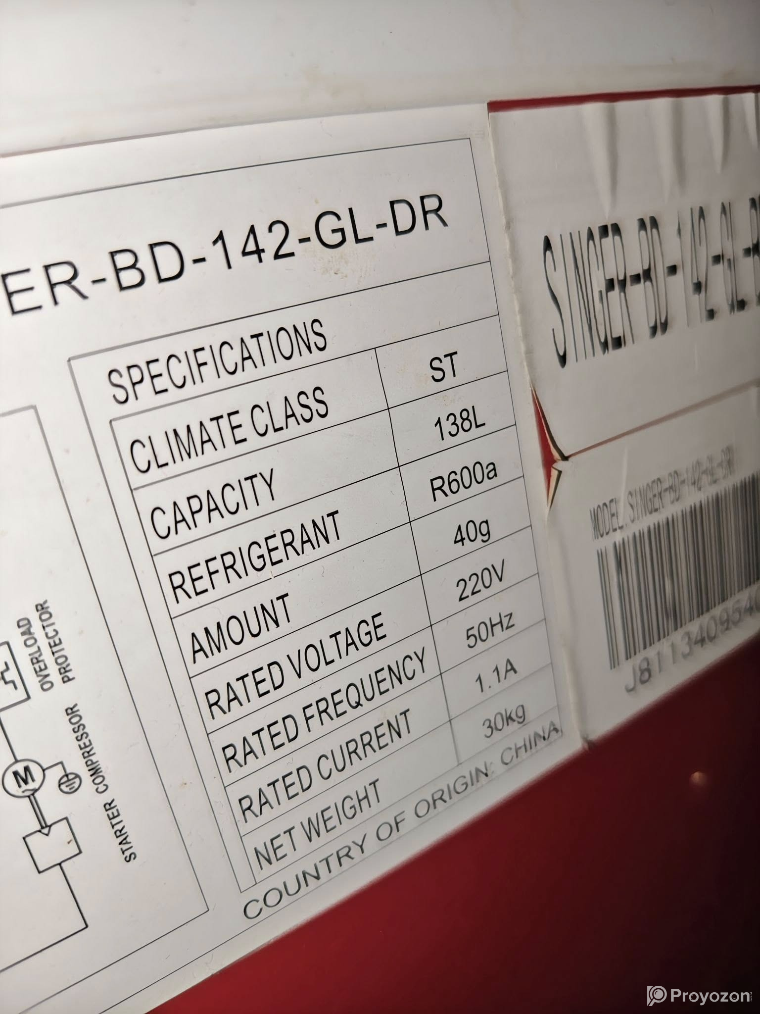 SINGER Refrigerators Sell Post