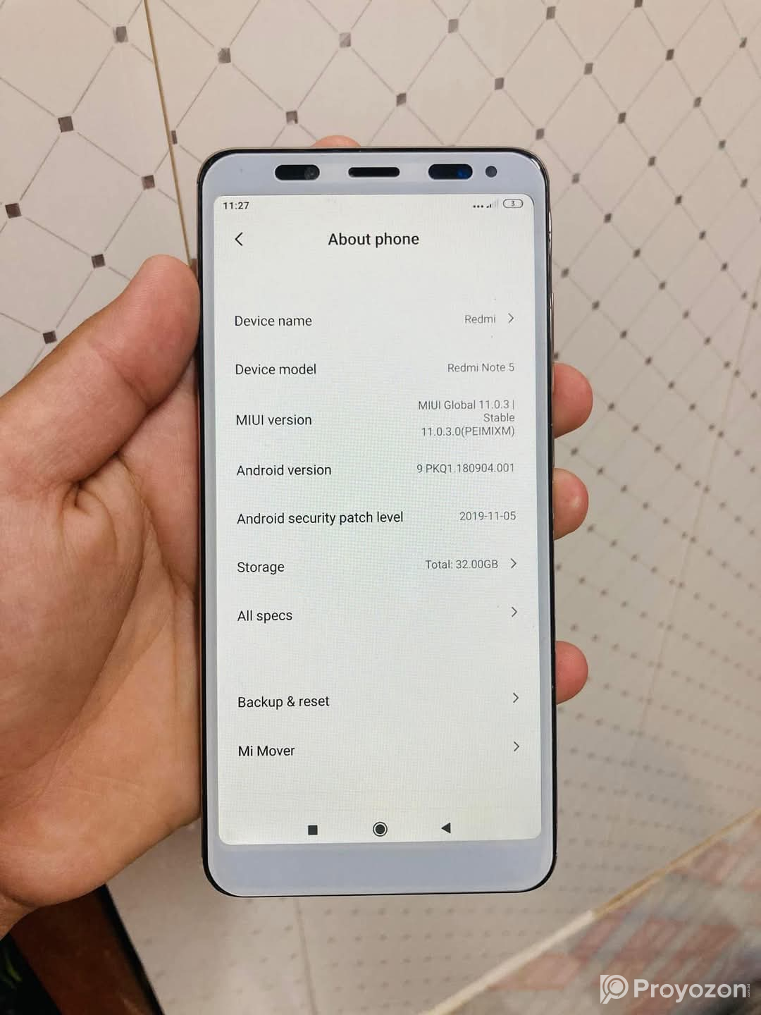 Redmi note 5 sell hobe
