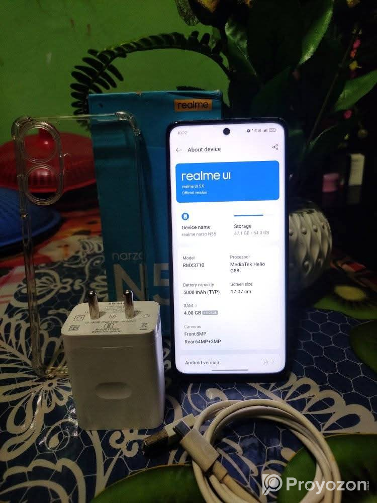 Realme Narzo N55 phone ti bikri kora hobe