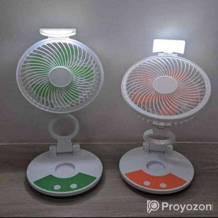 Portable folding fan রিচার্জ্যাবল ফোল্ডিং টেবিল ফ্যান