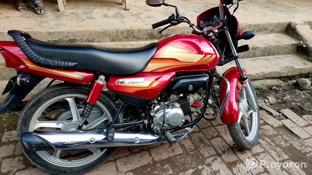 Hero H F Deluxe 100 cc bike sell hobe