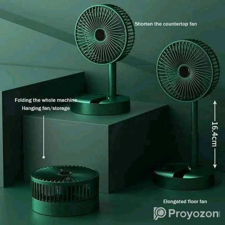 Telescopic Rechargeable Folding Fan.