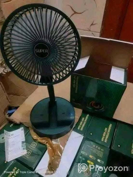 Telescopic Rechargeable Folding Fan.