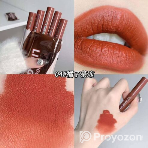 Most demanding 5pcs lip glaze(chocolate lipstick) set