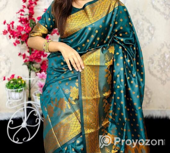 ঈদ অফার সিল্ক বাটিক কাতান শাড়ী