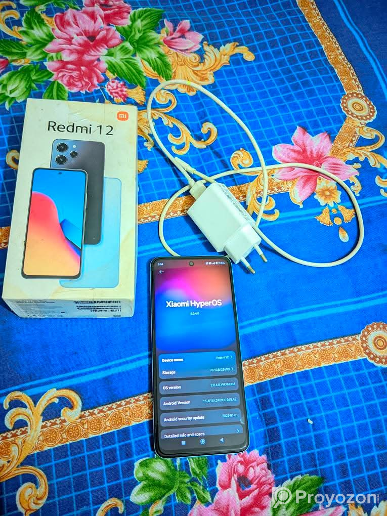 Redmi 12 4g 8,256GB বিক্রয় হবে!