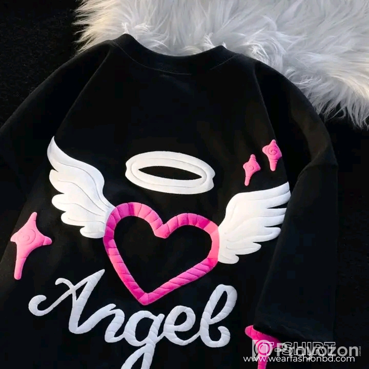 এঞ্জেল চার কালারের দারুণ আকর্ষণীয় কালারফুল টি-শার্ট