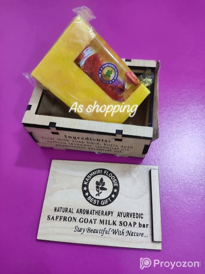 Kashmiri Floose Saffron Goat Milk Soap