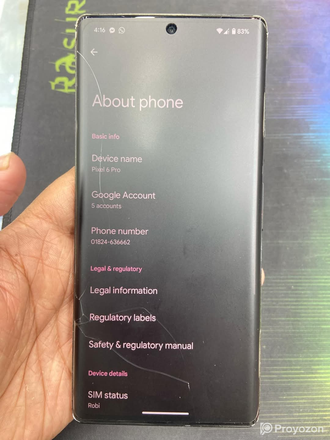 Pixel 6 Pro sell hobe