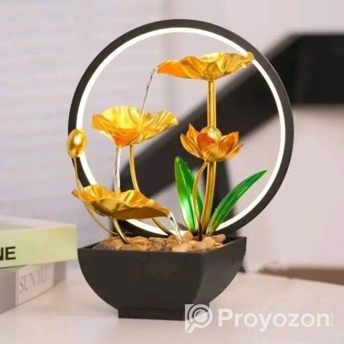 Waterfall fountain LED ring light sell kora hbe