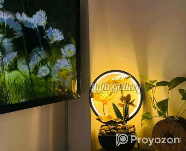 Waterfall fountain LED ring light sell kora hbe