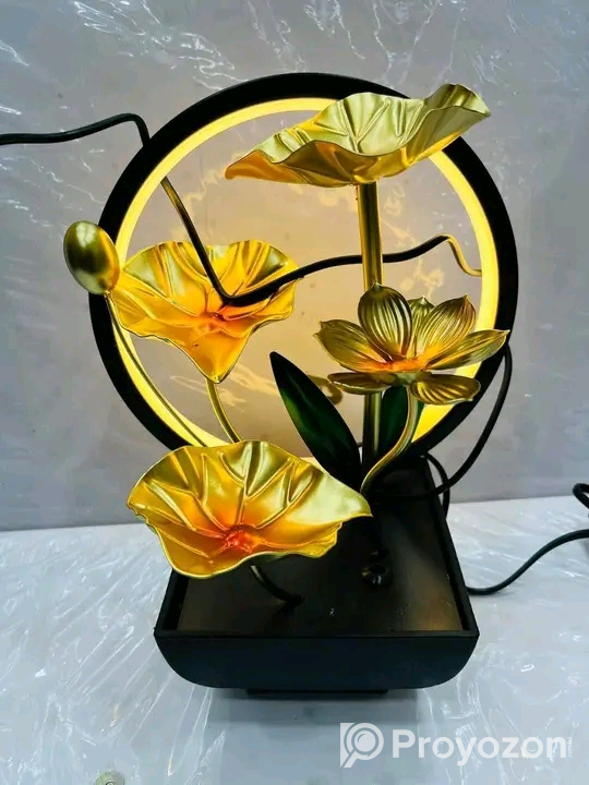 Waterfall fountain LED ring light sell kora hbe