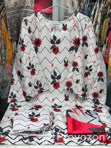 প্রিমিয়াম কোয়ালিটি দুবাই সিল্কের থ্রী পিস