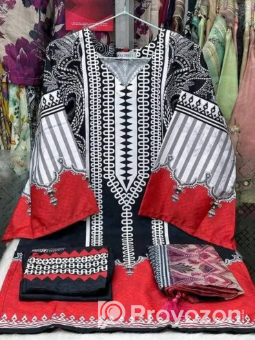 প্রিমিয়াম কোয়ালিটি দুবাই সিল্কের থ্রী পিস