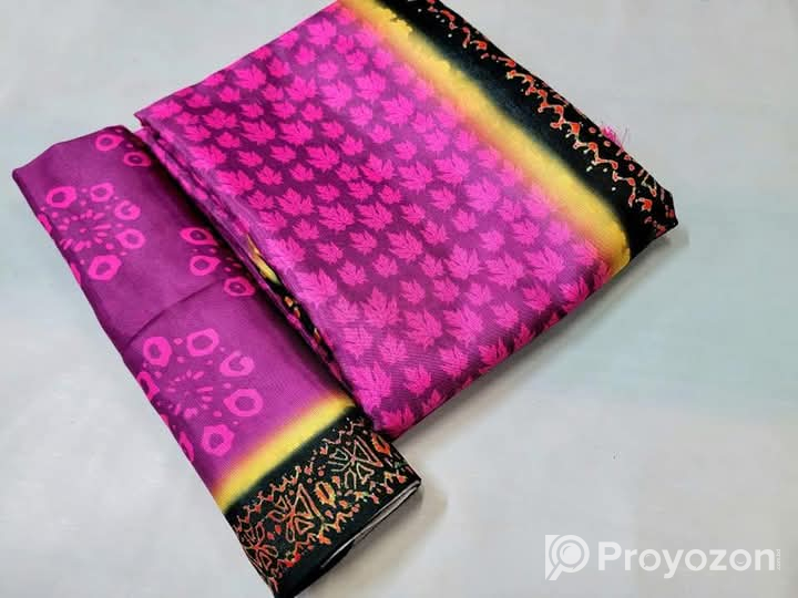নিউ সিল্ক বাটিক শাড়ি বিক্রি হবে