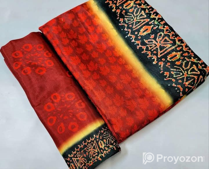 নিউ সিল্ক বাটিক শাড়ি বিক্রি হবে
