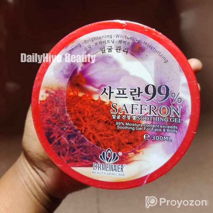 Safrron soothing gel, Milk 99% white soothing gel