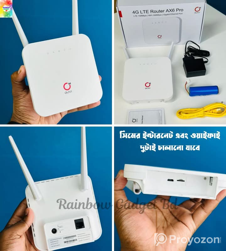 OLAX AX6 Pro 4G LTE Rechargeable WiFi Router