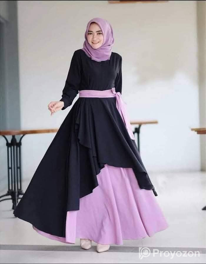 Dubai Cherry Borka with Hijab