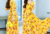 Stylish Elegant Long Gown Kurti